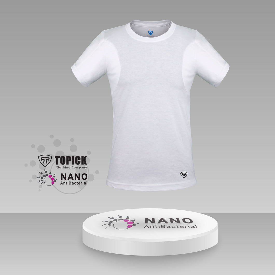 AR: القميص الداخلي الرجالي بتقنية النانو المقاوم للعرق والبكتيريا   BG: Men’s Nano Tech Sweat-Proof Antibacterial Cotton Undershirt